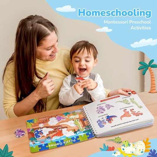 📖 Montessori Preschool Busy Book (15 Themes)
