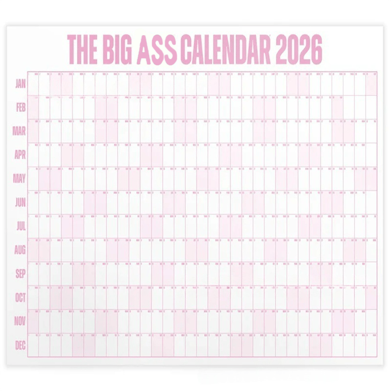 🔥NEW YEAR 46% OFF SALE📅The Big ASS## Calendar 2026 - Design Your Amazing 2026!🏃