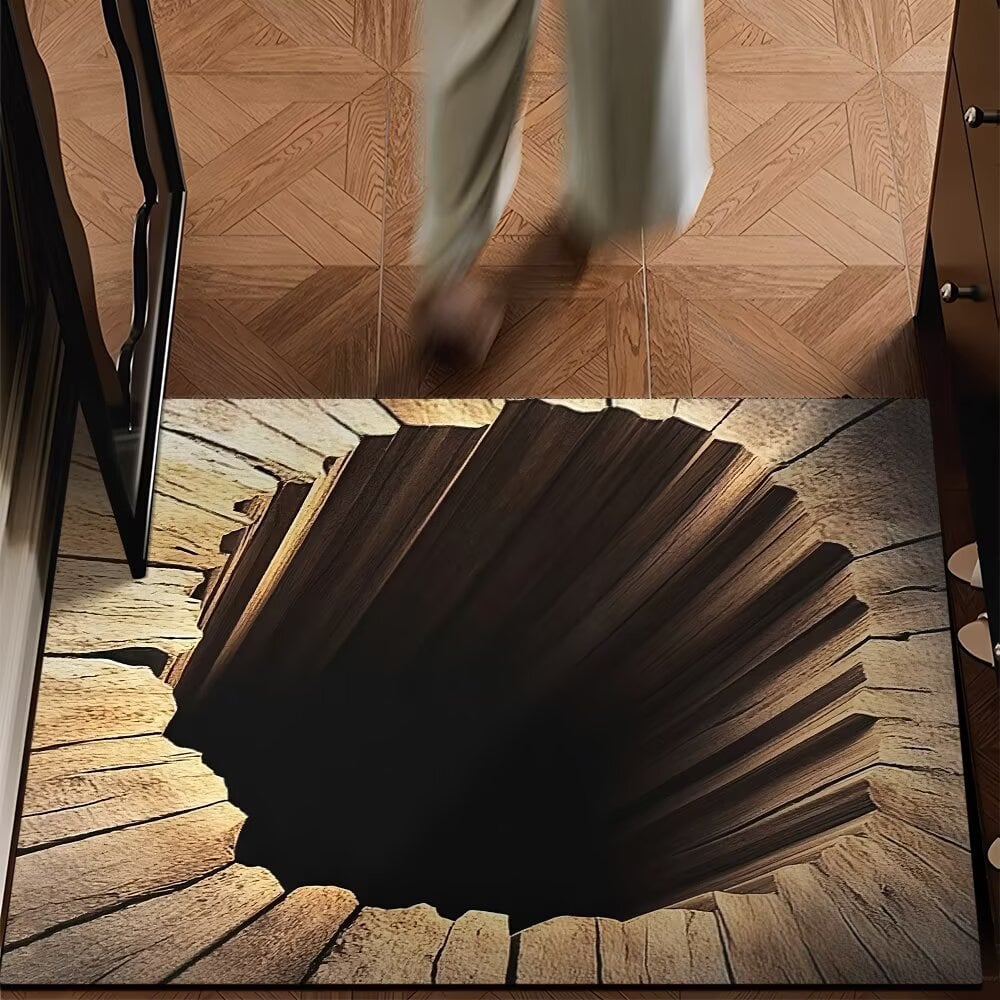 š„Visual Illusion Endless Abyss Pattern HD Printed Non-Slip Doormatš