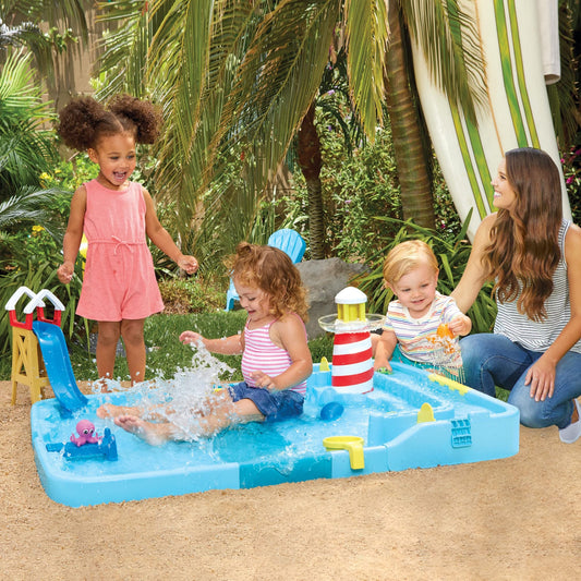 2-in-1 Foldable Water Table & Splash Pad Set 🌊⛱️