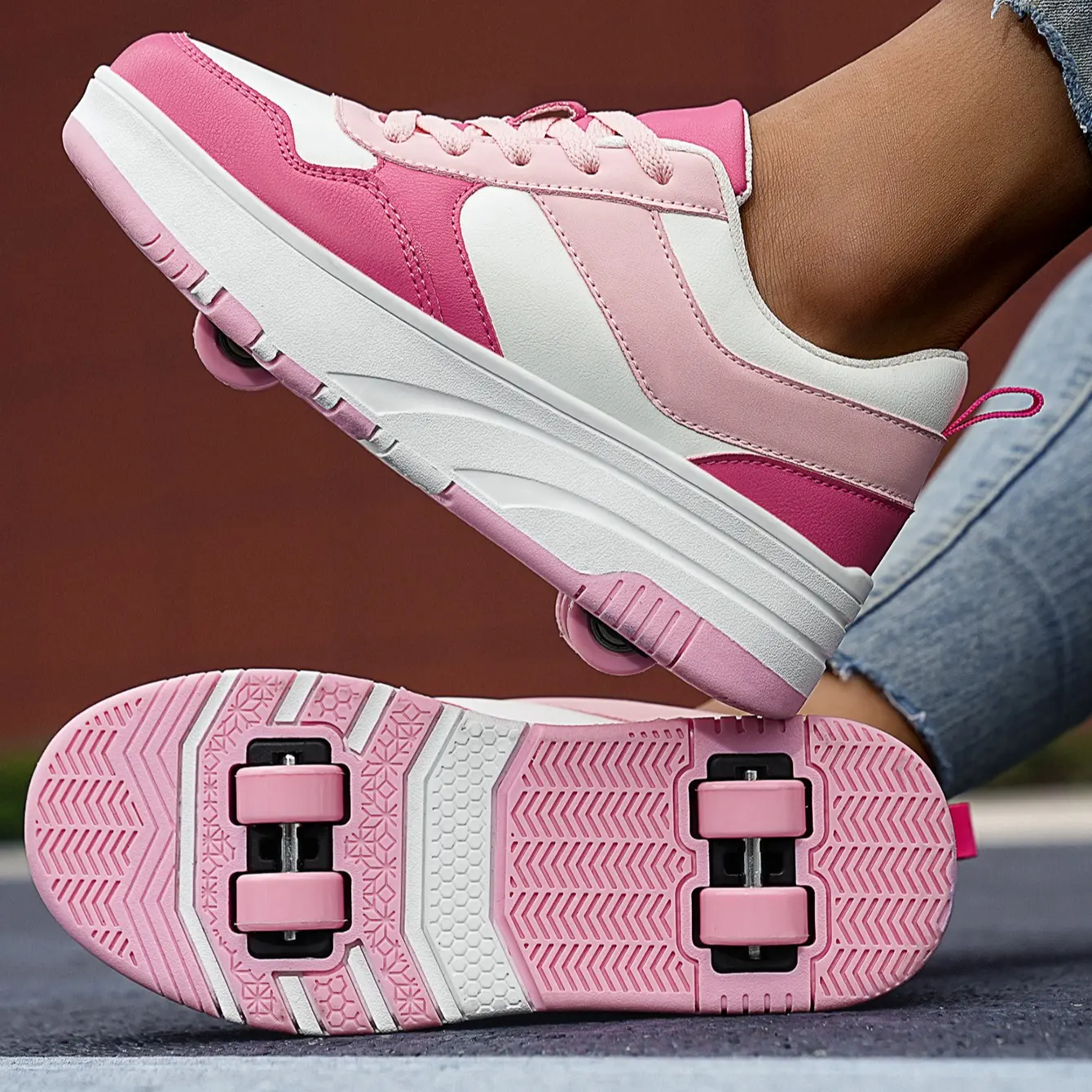 Stylish Children's Roller Skates with Removable Wheels