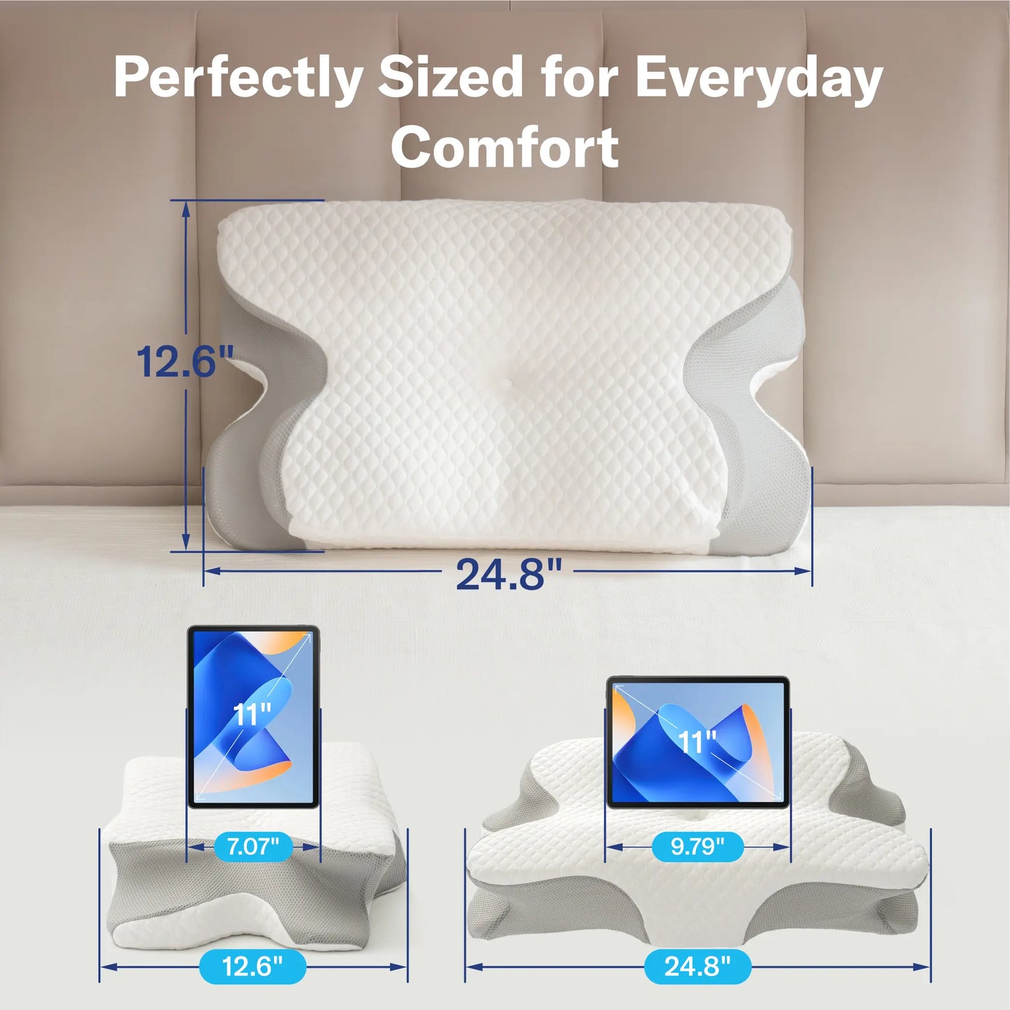 Cervical Memory Foam Pillow | Neck Pain Relief and Support 💤🌙