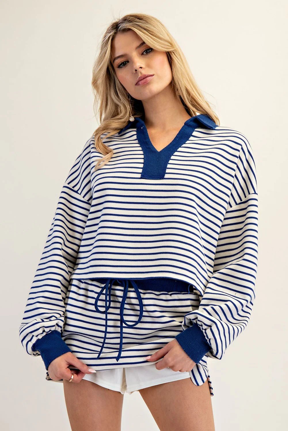 2026 HOT SALE ⚡20K+ SOLD!⚡Women's Striped Two-Piece Mini Skirt Set