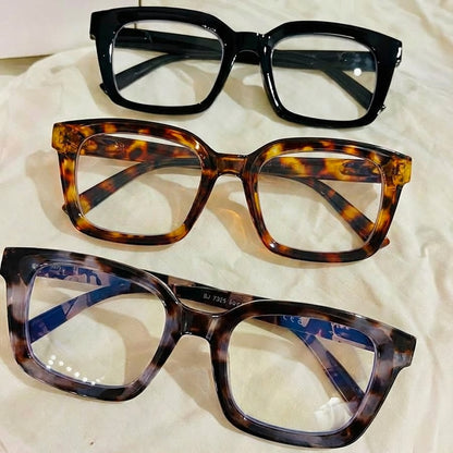 🎁Buy 1 Get 3 Packs✨👓Tortoiseshell Reading Glasses – Blue Light Blocking Oversized Square Readers