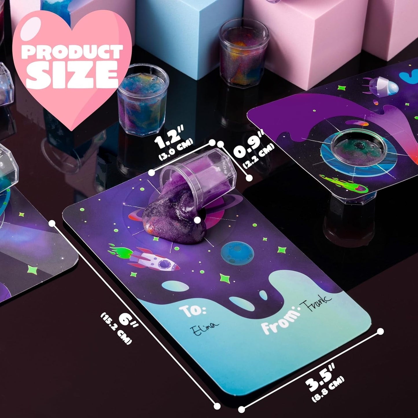 ⏰ Clearance ends in 24 hours! 💥 30 Packs Galaxy Slime With Cards for Kids