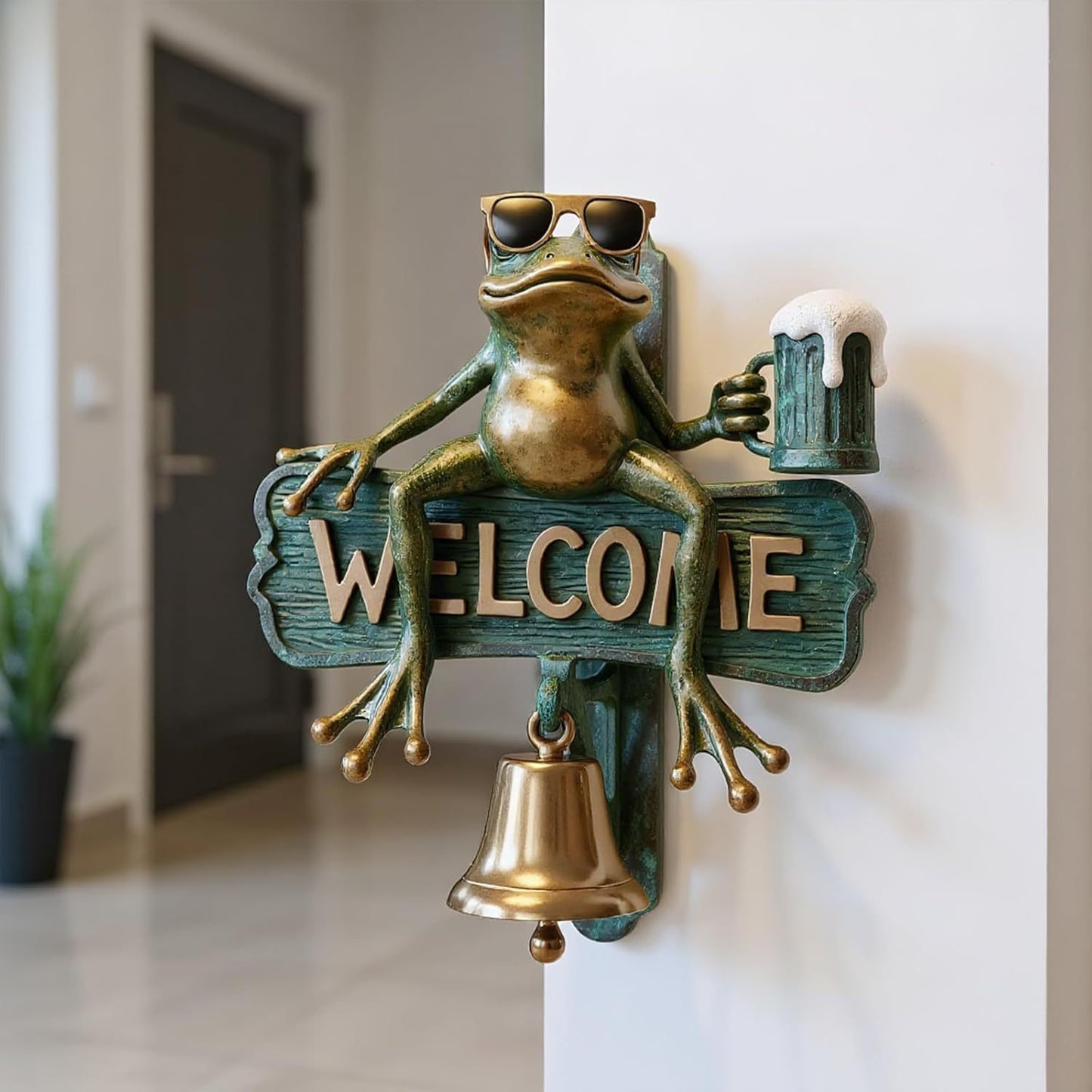 🏆Flash Sale⚡ 50K+ SOLD!🐸 Chill Frog WELCOME Doorbell
