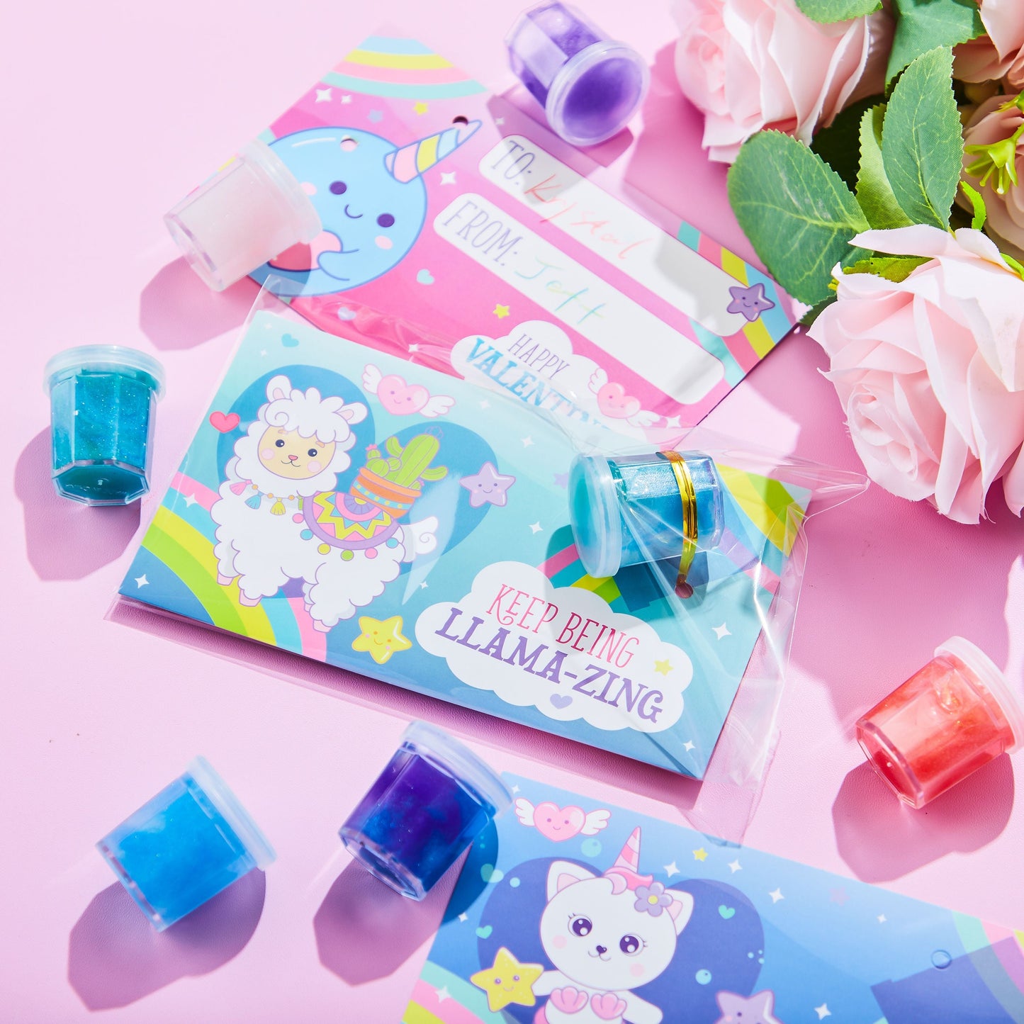 ⏰ Clearance ends in 24 hours! 💥 30 Packs Galaxy Slime With Cards for Kids