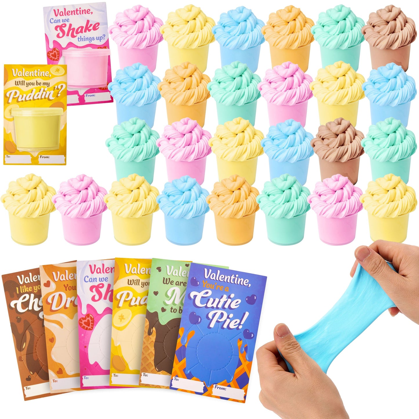 ⏰ Clearance ends in 24 hours! 💥 30 Packs Galaxy Slime With Cards for Kids