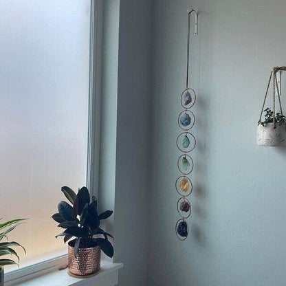 🔥HOT SALE 49% OFF-Raw Crystal 7 Chakra Gemstone Wall Decor
