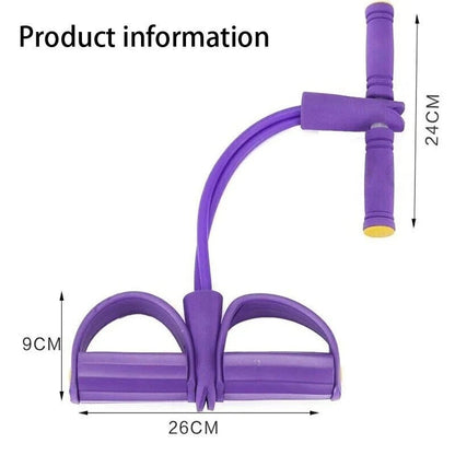 💥21 Fitness Resistance Bands-4 Tube Pedal Ankle Puller