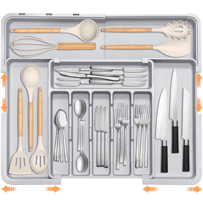 ⏰49% OFF✨Large Capacity Expandable Utensil Drawer Organizer