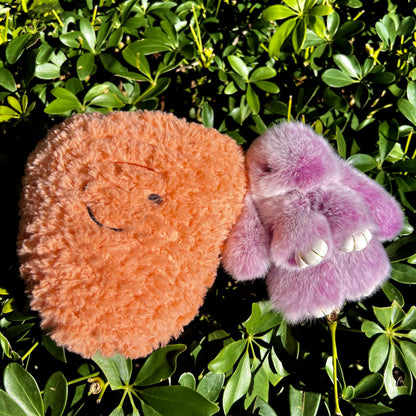 Handmade Plush Bunny Keychain with Metal Tin Box, Gift Options for Birthday Easter