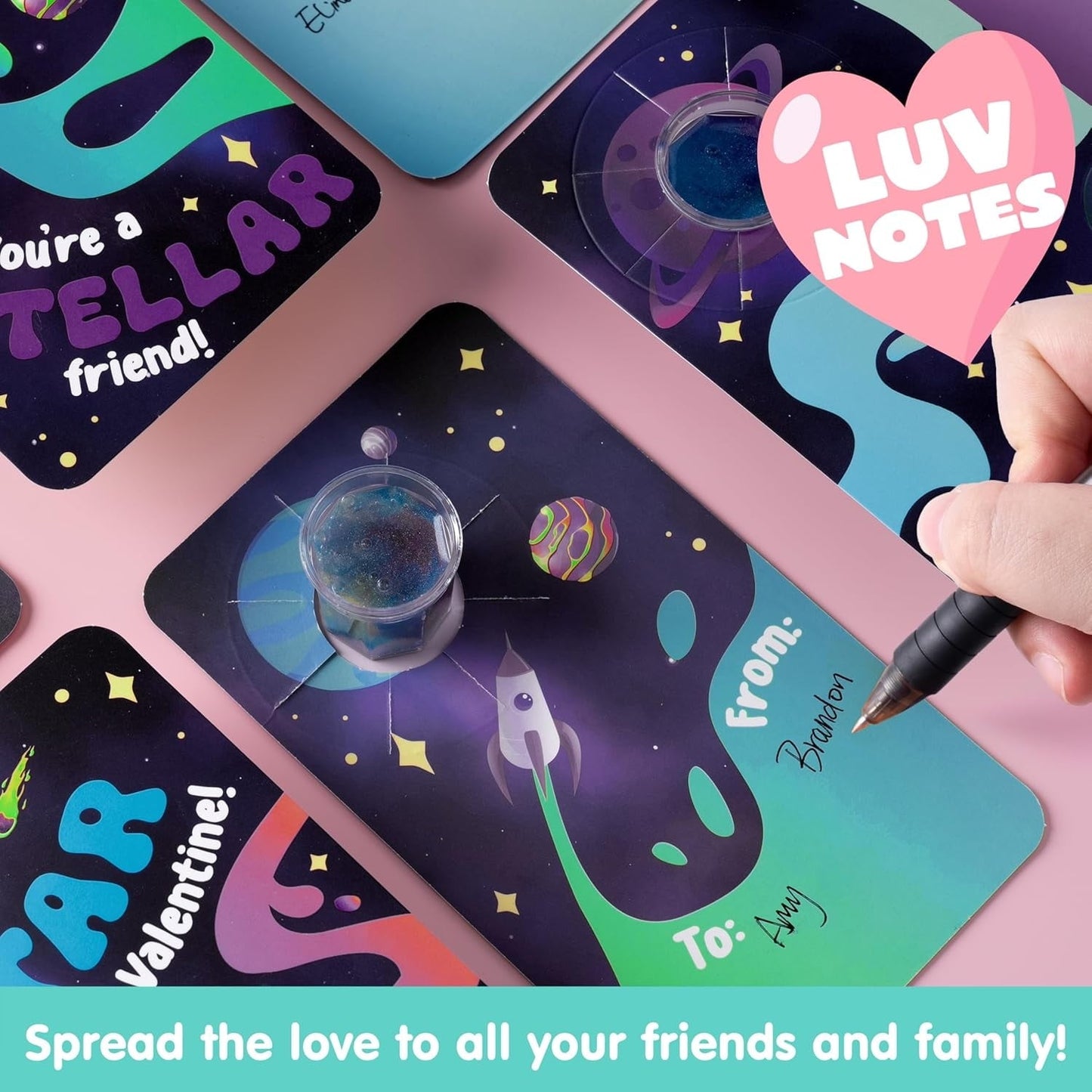 ⏰ Clearance ends in 24 hours! 💥 30 Packs Galaxy Slime With Cards for Kids