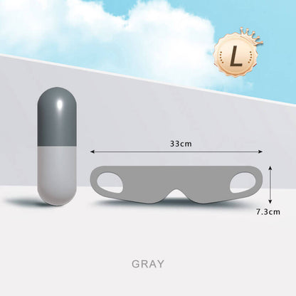 Capsule Storage Blackout Eye Mask with Free Ear Plugs