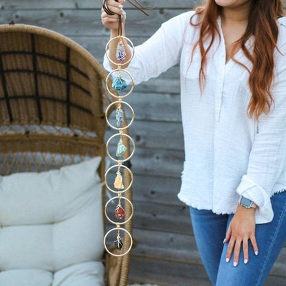 🔥HOT SALE 49% OFF-Raw Crystal 7 Chakra Gemstone Wall Decor