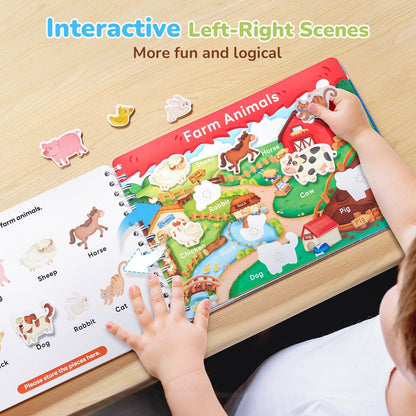 📖 Montessori Preschool Busy Book (15 Themes)