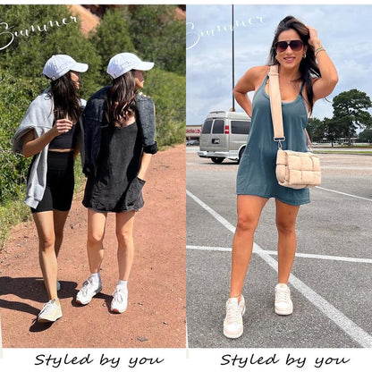 ⚡Flash Sale💥Women's Sleeveless Summer Dress with Shorts