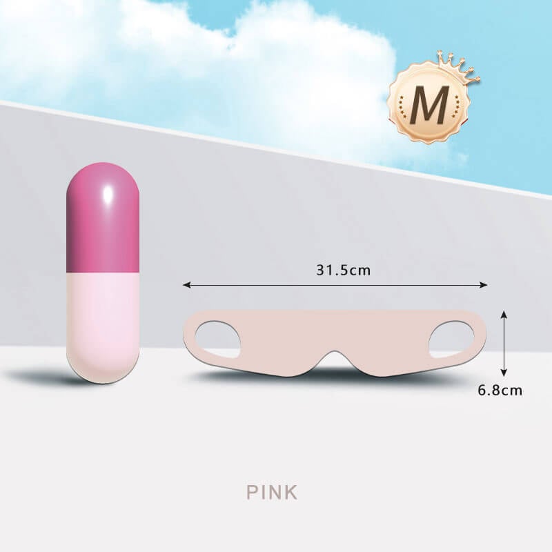 Capsule Storage Blackout Eye Mask with Free Ear Plugs