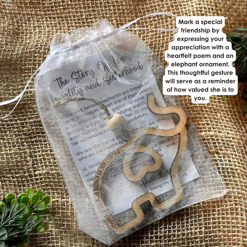 🔥LAST DAY:BUY 5 GET 5 FREE - Elephant Friendship Ornament 🐘✨