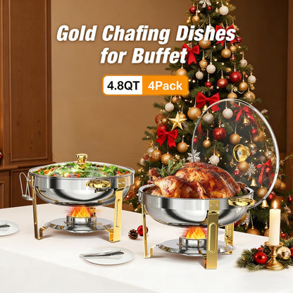 🔥Stainless Steel Chafing Dish Buffet Set ✈️Free Shipping Today!(⏰Stock: 19 left)