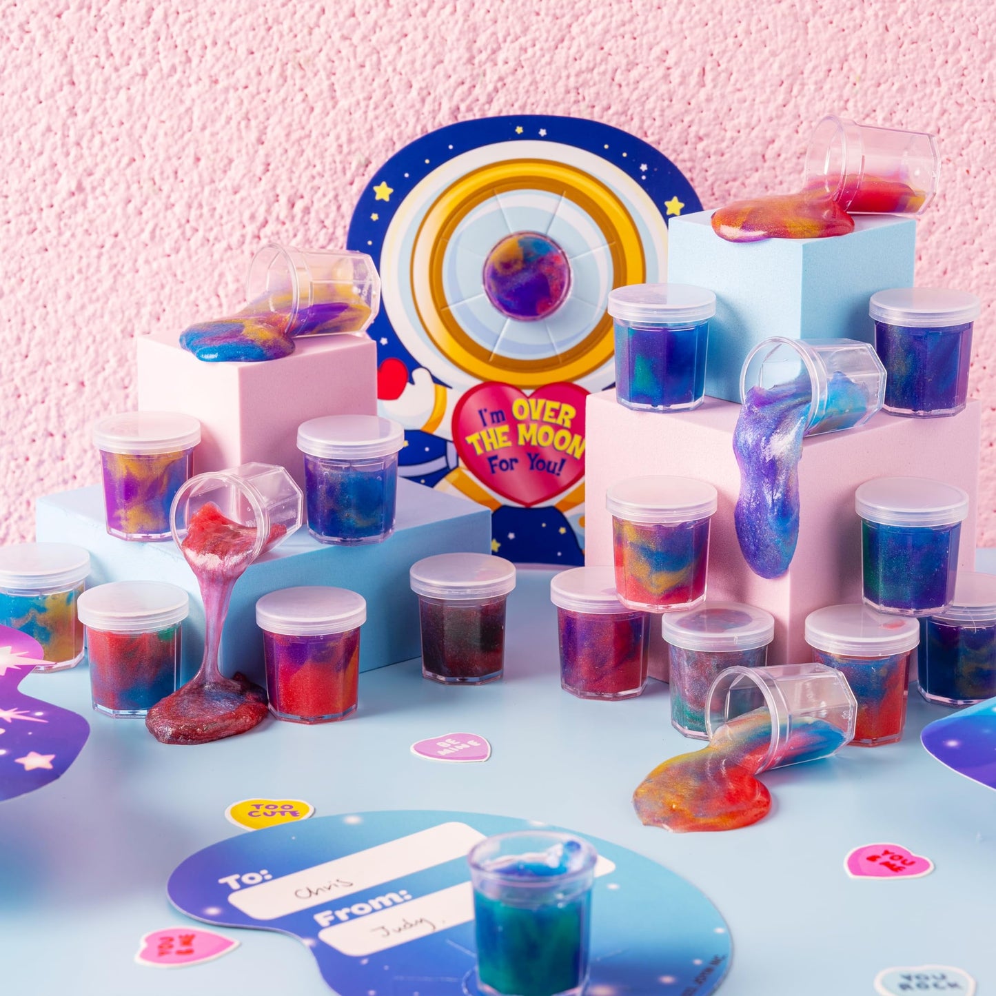 ⏰ Clearance ends in 24 hours! 💥 30 Packs Galaxy Slime With Cards for Kids