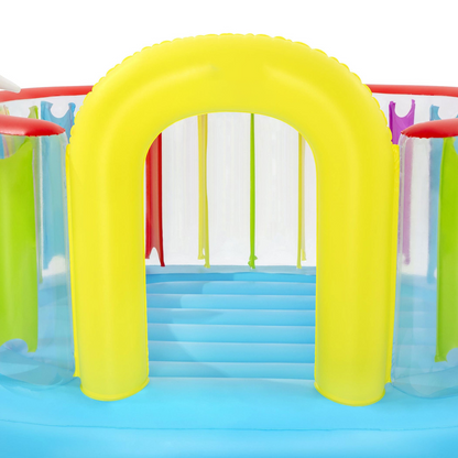 🎉Grand Opening – 50% Off!⏰️  Bestway Bouncetopia Multi-Color Child PVC Bouncer with Built-in Pump