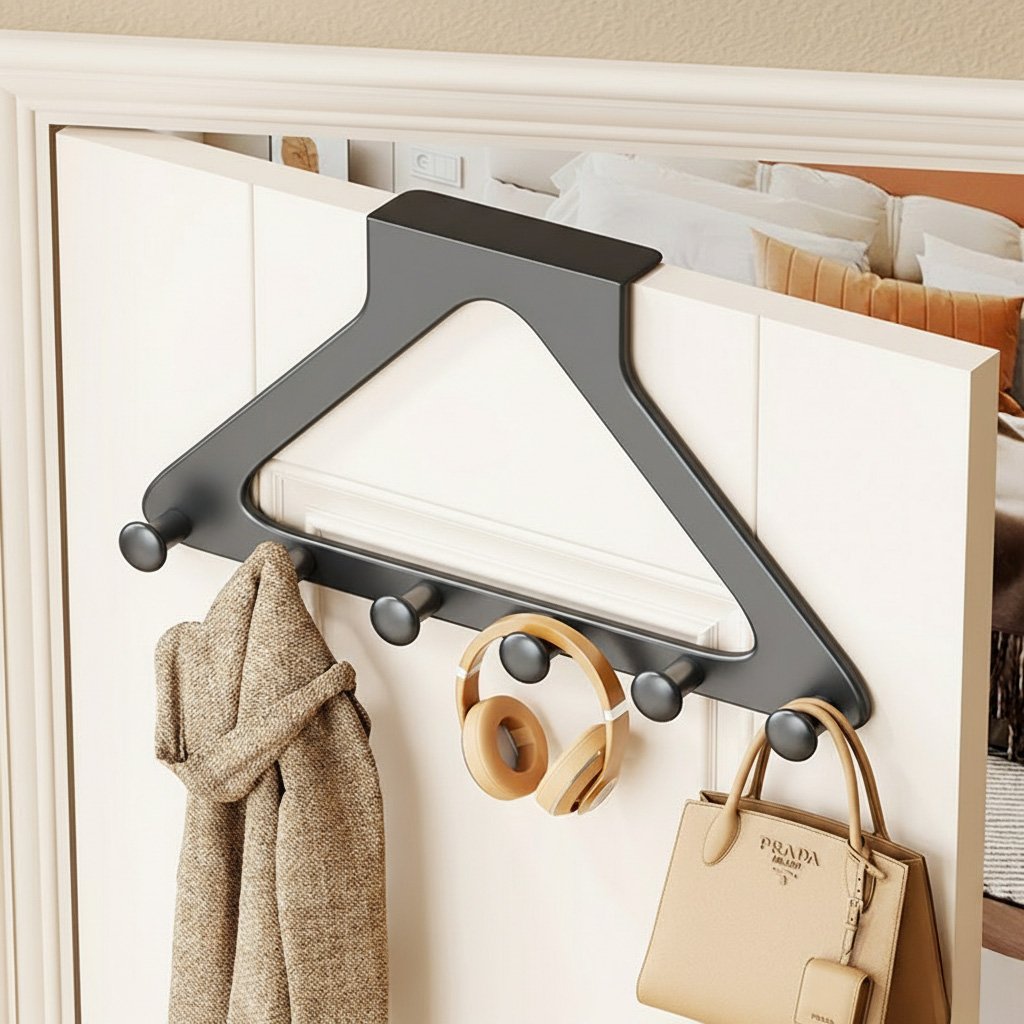 Carbon Steel Over-the-Door Hanger Rack