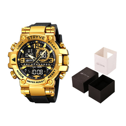 🔥Colourful Men's Digital Sports Waterproof Dual-Screen Electronic Watch