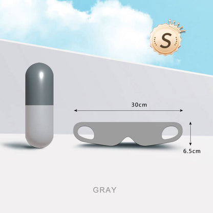 Capsule Storage Blackout Eye Mask with Free Ear Plugs