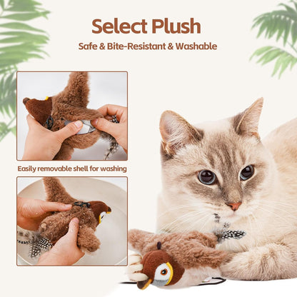 🔥Hot Sale 49% OFF - 🐾Interactive Chirping Bird Cat Toy