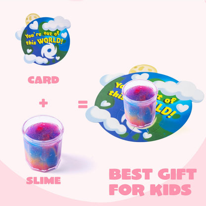 ⏰ Clearance ends in 24 hours! 💥 30 Packs Galaxy Slime With Cards for Kids