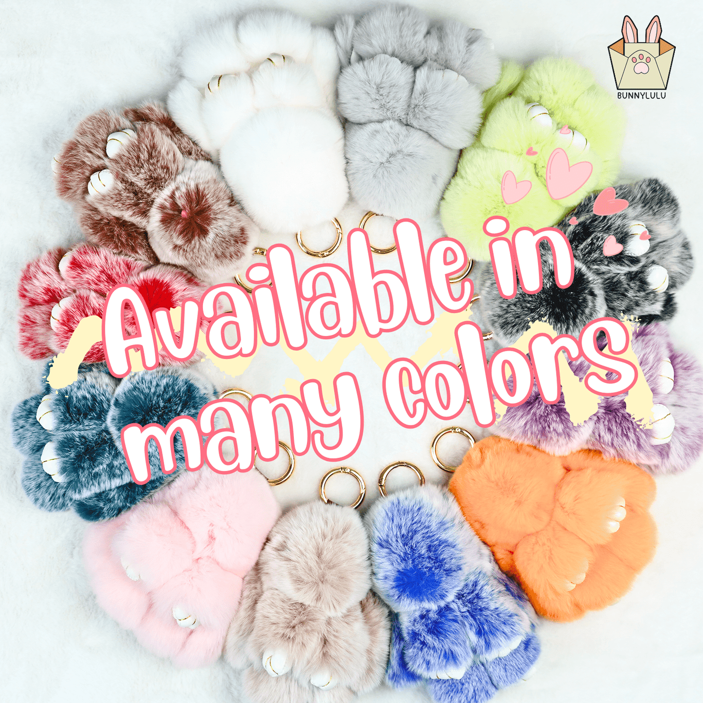 Handmade Plush Bunny Keychain with Metal Tin Box, Gift Options for Birthday Easter