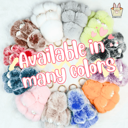 Handmade Plush Bunny Keychain with Metal Tin Box, Gift Options for Birthday Easter