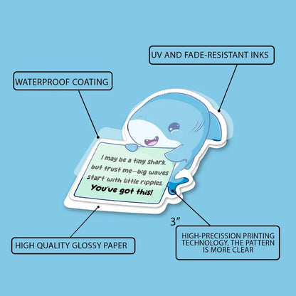 😻Positive Emotional Support Buddies Stickers – 🤗Inspirational, Waterproof & No Residue💕