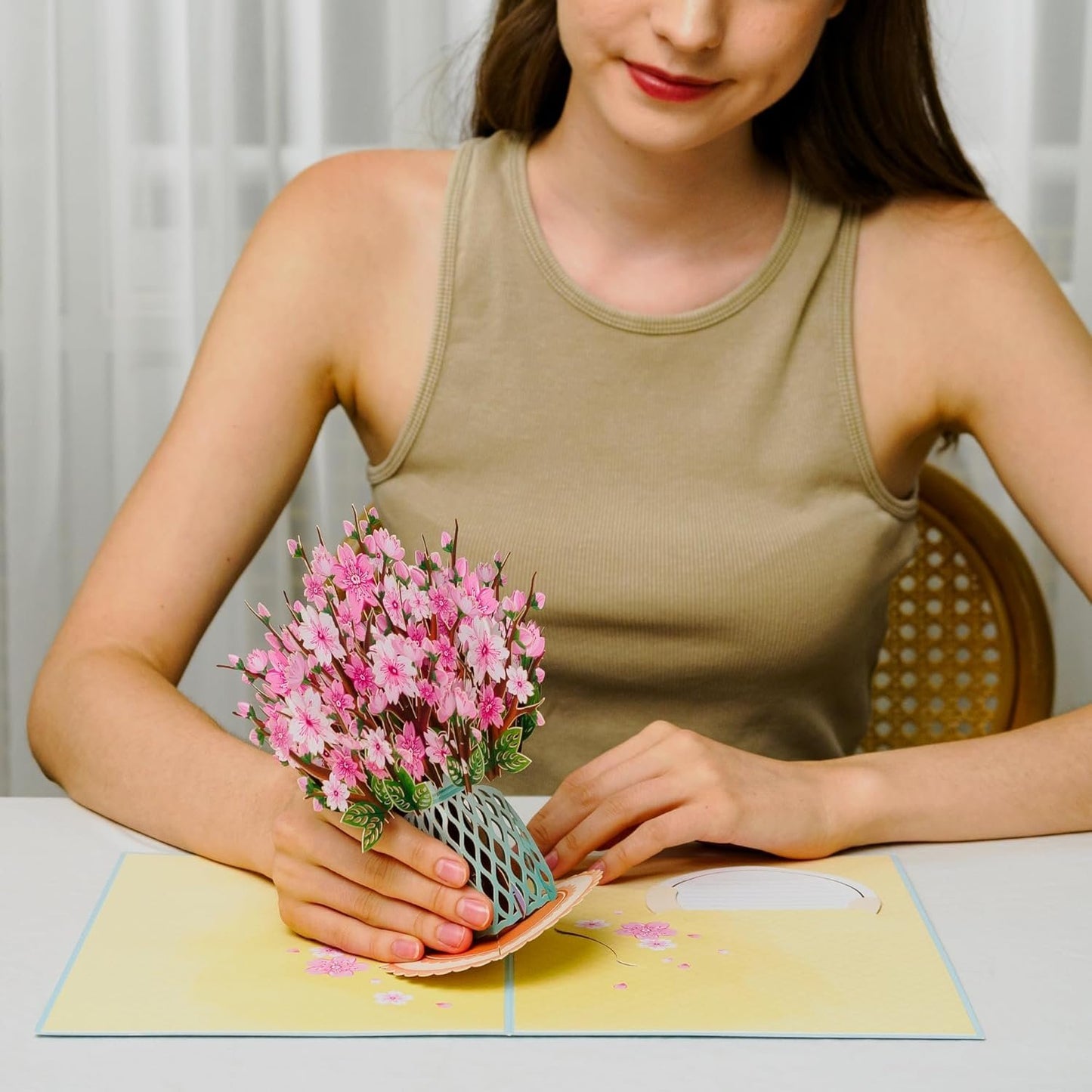 🏆50K+ SOLD! 🌼💌 Forever-Blooming 3D Flower Pop-Up Card– Personalized Love Message & Everlasting Bloom 🎁