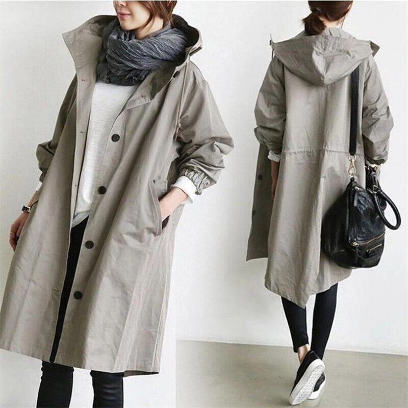 Hooded Trench Coat