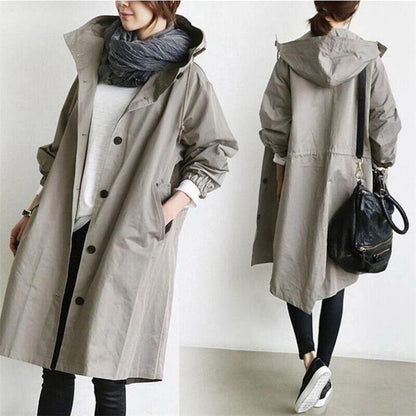 Hooded Trench Coat