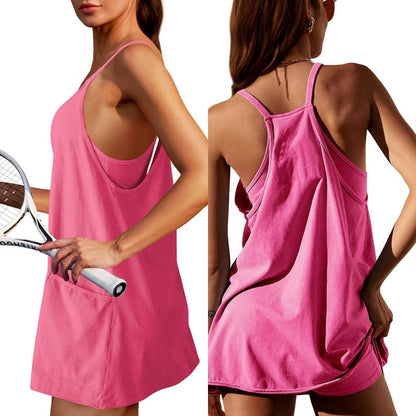 ⚡Flash Sale💥Women's Sleeveless Summer Dress with Shorts