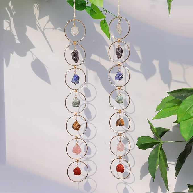 🔥HOT SALE 49% OFF-Raw Crystal 7 Chakra Gemstone Wall Decor