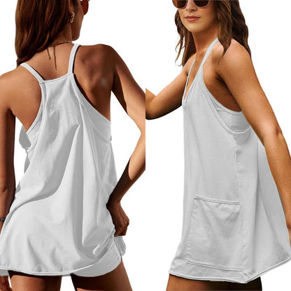 ⚡Flash Sale💥Women's Sleeveless Summer Dress with Shorts