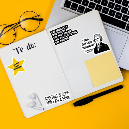 ✨This Week's Special Price $15.99!Set of 130 Pcs Funny Saying Stickers