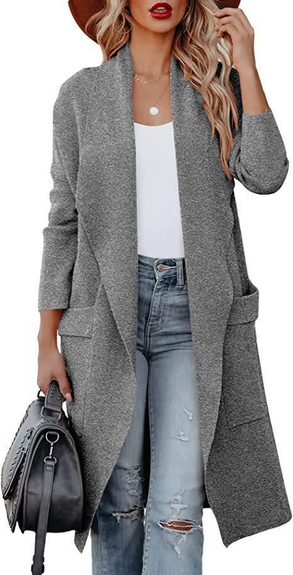 Oversized knitted coat with pockets (🔥Same as in the video)