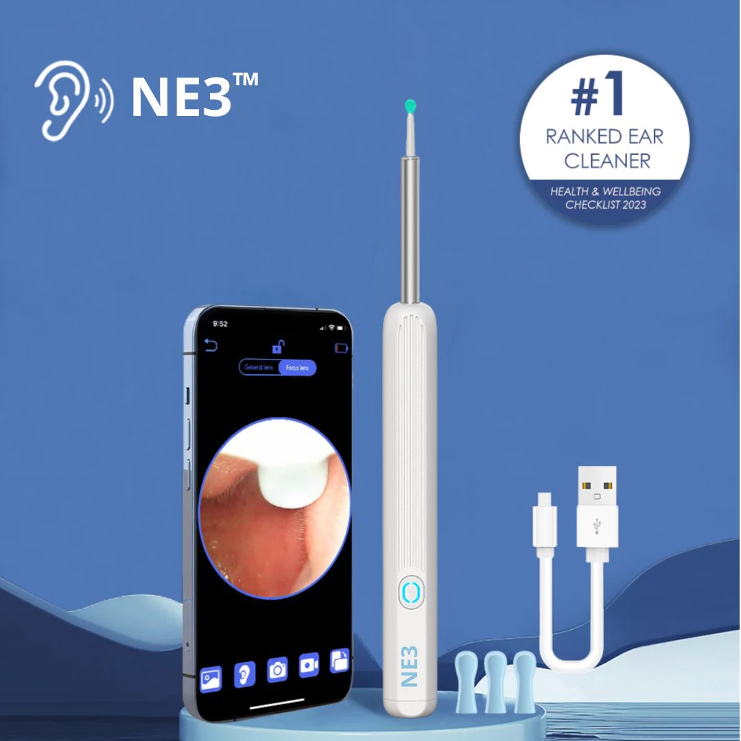 👂Ear Wax Removal with Camera and Light, Ear Wax Removal Kit with 1296P Otoscope