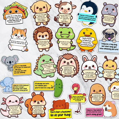 😻Positive Emotional Support Buddies Stickers – 🤗Inspirational, Waterproof & No Residue💕
