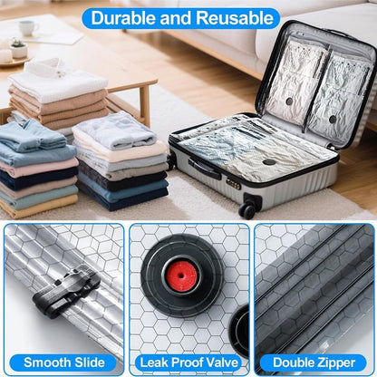 🔥 Cordless Travel Vacuum Storage Compression Bag Set✈️