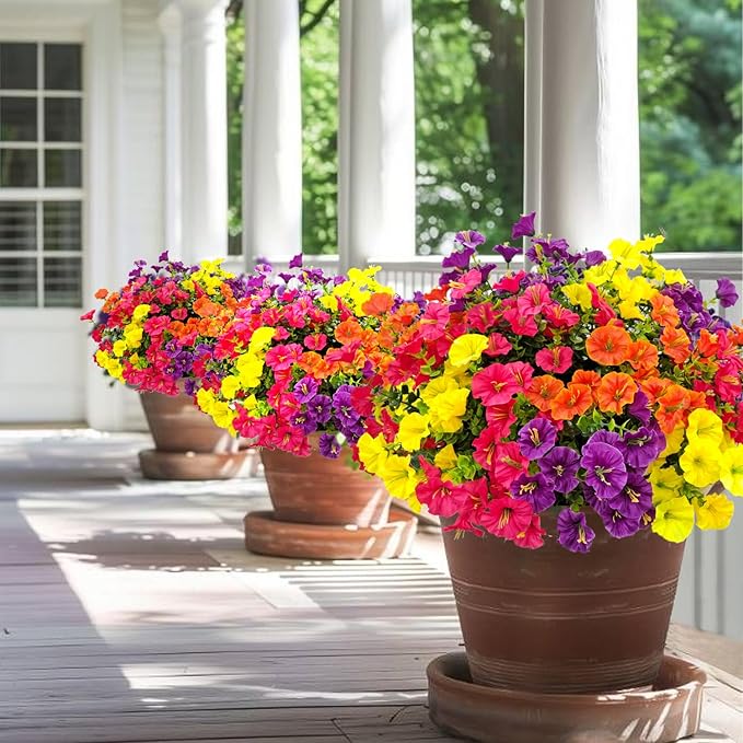 🌸 UV Resistant Colorful Artificial Flower