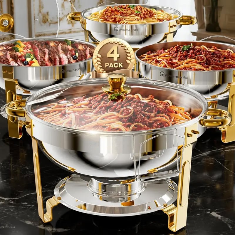 🔥Stainless Steel Chafing Dish Buffet Set ✈️Free Shipping Today!(⏰Stock: 19 left)