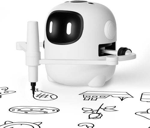 ⏰ Clearance ends in 24 hours! 💥 Drawing Robot for Kids with 150 Cards, Voice Interactive Educational Drawing Machine, Montessori Painting Learning Toys for 3 4 5 6 7 8 Year Old Boys Girls Birthday Party