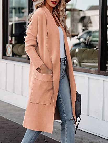 Oversized knitted coat with pockets (🔥Same as in the video)