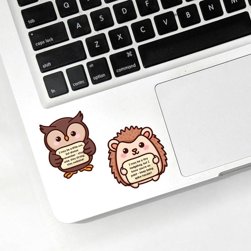 😻Positive Emotional Support Buddies Stickers – 🤗Inspirational, Waterproof & No Residue💕